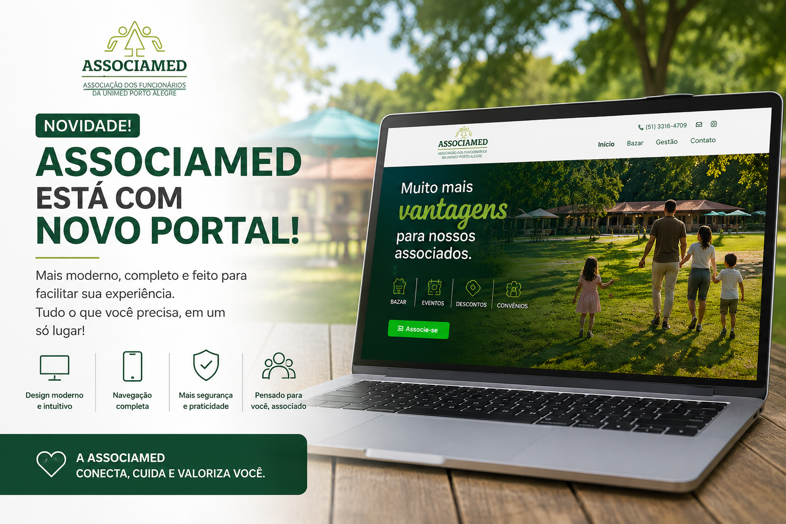 ASSOCIAMED está de cara nova! Conheça o nosso novo portal